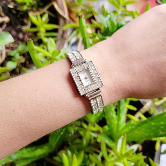 Classic Silver Rhinestone Watch - Picture 5 of 15